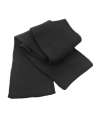 RS145 R145X Result Classic Heavy Knit Scarf Black colour image